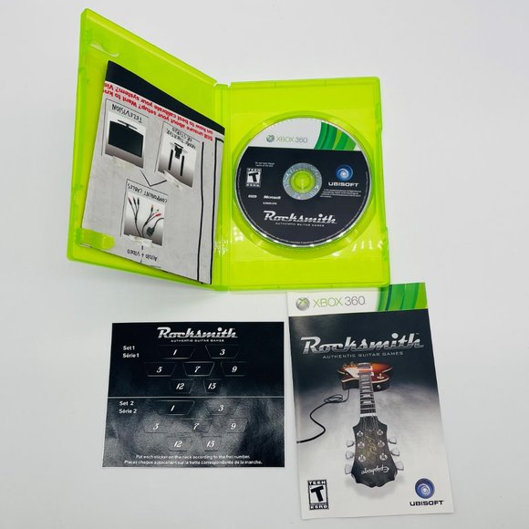 Microsoft XBbox 360 Rocksmith Authentic Guitar Games with Original Neck Stickers - Picture 4 of 4